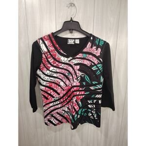 Women's Take Two Floral Long Sleeve Size M Fairy Casual Minimalist Boho